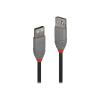 LINDY 36703 USB kábel 2 M USB 2.0 USB A Fekete, Szürke (36703)