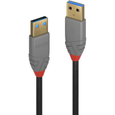LINDY 36754 USB kábel 5 M USB 3.2 Gen 1 (3.1 Gen 1) USB A Fekete, Szürke (36754) kábel és adapter