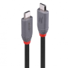 LINDY 36957 USB kábel 1,5 M USB4 Gen 3x2 USB C Fekete (36957)