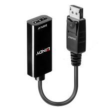 LINDY 41718 video átalakító kábel 0,15 M DisplayPort HDMI Fekete kábel és adapter