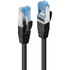 LINDY 47412 hálózati kábel Fekete 1 M Cat6a S/FTP (S-STP) (47412) kábel és adapter