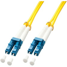 LINDY 47451 száloptikás kábel 2 M LC OS2 Sárga (47451) kábel és adapter