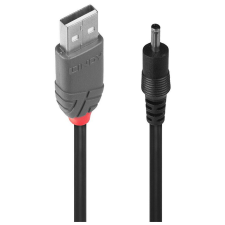 LINDY Adapterkabel USB A St - DC Hohlstecker 3.5/1.35mm St (70266) kábel és adapter