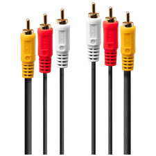 LINDY Audio-Videokabel 3xRCA m/m 1m 3xRca (1xV/2xA) m/m (35690) kábel és adapter