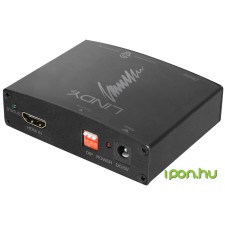 LINDY HDMI + Optikai Átalakító Fekete 5cm 38167 kábel és adapter