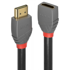 LINDY Kábel HDMI 2.0 hosszabbító, Anthra Line, 3m kábel és adapter