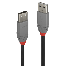 LINDY kábel usb 2.0 a - a, m/m 2m, fekete 36693 kábel és adapter