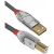 LINDY kábel usb 2.0 a - b, cromo line, 2m, szürke 36642