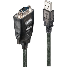 LINDY Konverter USB Seriell RS232 COM-Speicherung 1.1m (42686) kábel és adapter