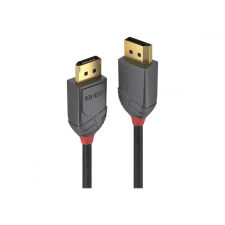 LINDY LINDY Kábel DisplayPort 1.4, Anthra Line, 1m kábel és adapter