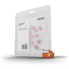LINDY RJ45 biztonsági dugó, narancssárga (20db/csomag) (40481) kábel és adapter