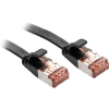 LINDY RJ45 Hálózat Csatlakozókábel CAT 6 U/UTP 5.00 m Fekete Védővel LINDY (47574) - UTP