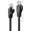 LINDY Rj45/Rj45 Cat6 5m hálózati kábel Fekete U/UTP (UTP) (48195)