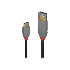 LINDY USB 2.0 Csatlakozókábel 15.00 cm Fekete (36895) kábel és adapter