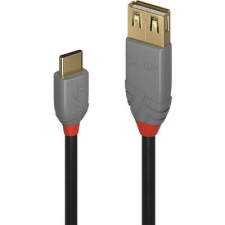 LINDY USB 2.0 Csatlakozókábel 15.00 cm Fekete (36897) kábel és adapter