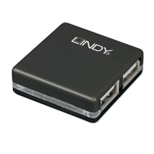 LINDY USB 2.0 Mini 4 portos HUB (42742) (l42742) hub és switch