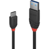 LINDY USB 3.1 (Gen 2) Csatlakozókábel [1x USB 3.1 dugó, A típus - 1x USB-C™ dugó] 1.00 m Fekete (36916)