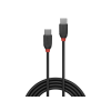 LINDY USB-C apa - USB-C apa Adat- és töltőkábel 1m - Fekete