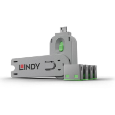 LINDY USB Portschlösser 4xGrün mit Schlüssel (40451) laptop kellék