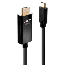 LINDY USB Type C - HDMI adapter kábel 3m fekete (43293) kábel és adapter