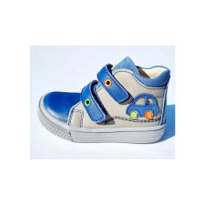 Linea 21-25 LINEA cipő fiúknak - kék-szürke, autós gyerek cipő