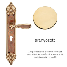 Linea Cali Aisha aranyozott XL Pajzsos kilincsgarnitúra 1651 PL OZ zár és alkatrészei