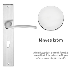 Linea Cali Ala fényes króm Pajzsos kilincsgarnitúra 1385 PL CR zár és alkatrészei