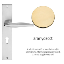 Linea Cali Aqua aranyozott kilincsgarnitúra Pajzsos 1440 PL OZ zár és alkatrészei