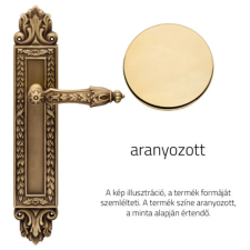 Linea Cali Arcadia aranyozott kilincsgarnitúra XL Pajzsos 1641 PL OZ zár és alkatrészei