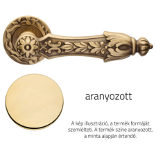 Linea Cali Arcadia aranyozott körrozettás kilincsgarnitúra 1640 RB 113 OZ zár és alkatrészei