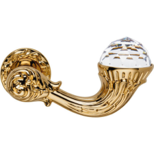 Linea Cali Brilliant Crystal aranyozott körrozettás kilincsgarnitúra 1526 RB 113 OZ zár és alkatrészei