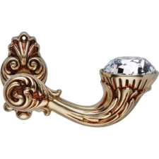 Linea Cali Brilliant Diamond francia arany díszes rozettás kilincsgarnitúra 1525 RB 015 OF zár és alkatrészei