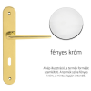 Linea Cali Brixia fényes króm Pajzsos kilincsgarnitúra 760 PL CR