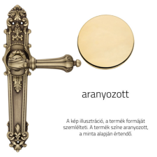 Linea Cali Charme aranyozoztt Pajzsos kilincsgarnitúra 1590 PL OZ zár és alkatrészei