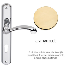 Linea Cali Cosmic aranyozott Pajzsos kilincsgarnitúra 1335 PL OZ zár és alkatrészei