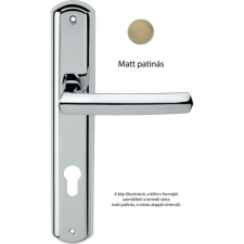 Linea Cali Dafne matt patinás Pajzsos kilincsgarnitúra 509 PL PM zár és alkatrészei