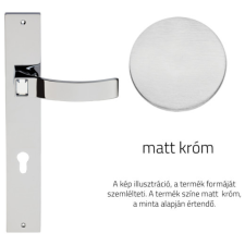 Linea Cali Elios Crystal matt króm Pajzsos kilincsgarnitúra 1340 PL CS zár és alkatrészei