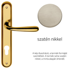 Linea Cali Garda szatén nikkel Pajzsos kilincsgarnitúra 670 PL NS zár és alkatrészei