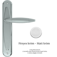 Linea Cali Havana fényes króm - matt króm Pajzsos kilincsgarnitúra 1080 PL 0P CR zár és alkatrészei