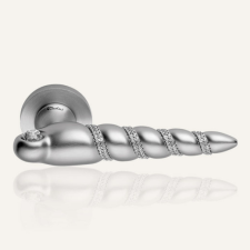 Linea Cali Shell Mesh matt króm körrozettás kilincsgarnitúra 694 RB 025 CS zár és alkatrészei