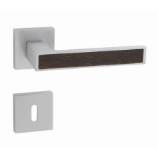 Linea Cali Zen Wengé matt króm négyzetrozettás kilincsgarnitúra 1158 RB 019 CS zár és alkatrészei