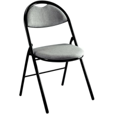 Linea Fabbrica Összecsukható szék szürke szövet fekete alap. tárgyalószék