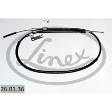 LINEX huzal, rögzítőfék 26.01.36 autóalkatrész