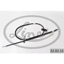 LINEX huzal, rögzítőfék 32.02.15 autóalkatrész