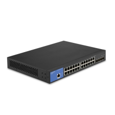 Linksys LGS328C 24x GbE LAN 4x SFP+ port L3 menedzselhető switch hub és switch