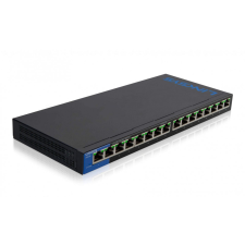 Linksys Linksys LGS116P 16-Port Business Desktop Gigabit PoE+ Switch hub és switch