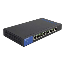 Linksys SMB LGS108P 8port GbE LAN 4x POE+ port nem menedzselhető asztali Switch (LGS108P-EU) hub és switch
