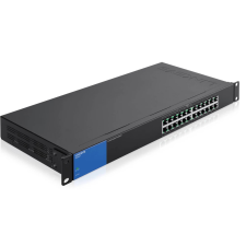 Linksys Switch LGS124P, 24x1000Mbps POE+ (24-Port Business Rack Gigabit POE + Switch) hub és switch