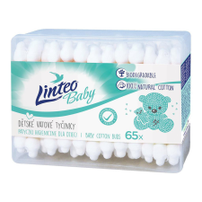 Linteo Baby biztonsági fültisztító papír 65db babaápolási kellék