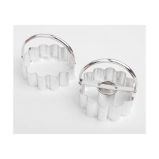  Linzerkiszúró szett nagy 2 db fém sütés és főzés